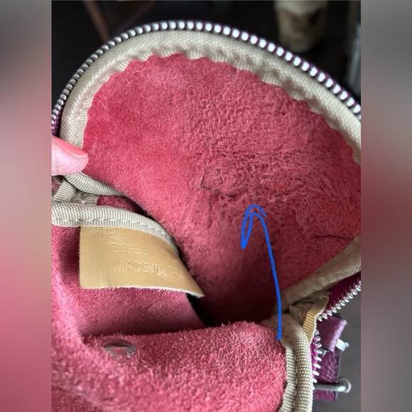 ITALY BORSE IN PELLA Genuine Leather Burgundy Purple  Cute Small Bag/Crossbody, - Picture 11 of 15